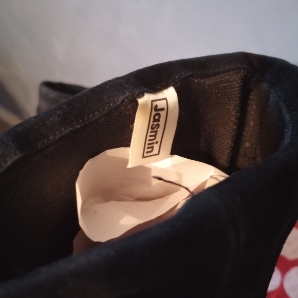 Jasmin Black Suede Leather Lady Boots - Picture 3 of 4